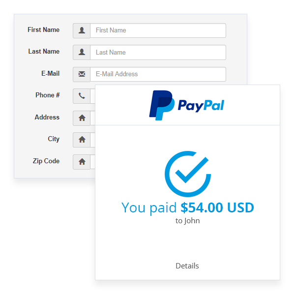 Integration with Paypal