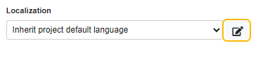 Edit language button