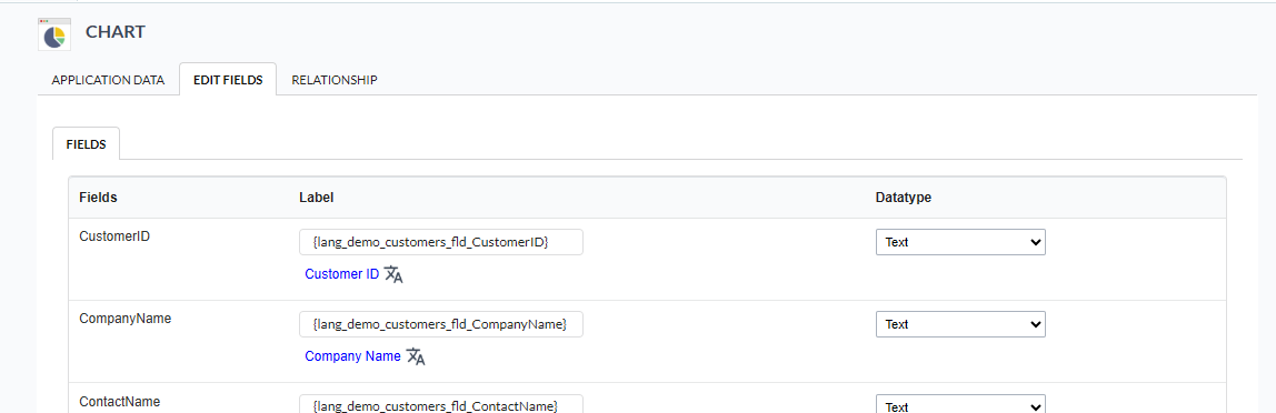 List of fields in the grid creation process