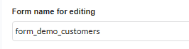 Default creation of a grid linked to a form