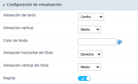 Nested Grid display settings
