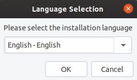 Installation language