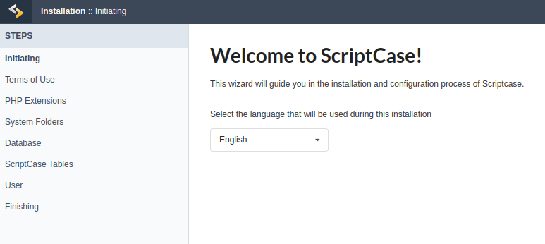 Setup Screen