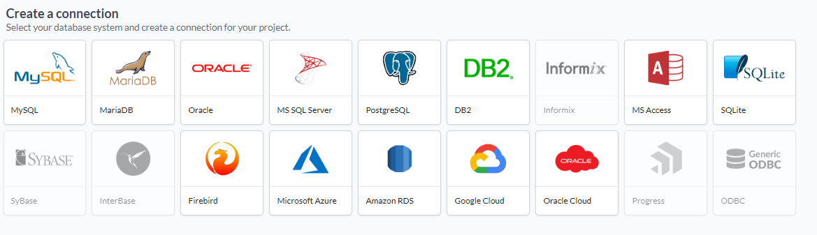Selecting a connection