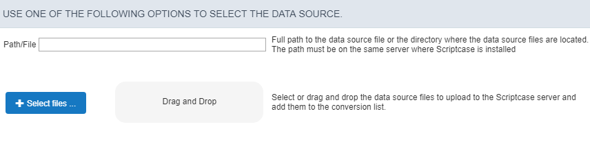 Selecting an access file to convert the tables