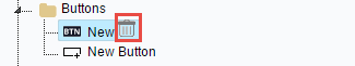 Deleting a button
