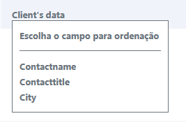 Example of sorting grouped fields