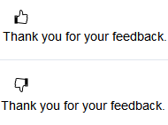 Example with Like/Dislike