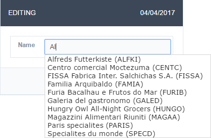 Lookup Settings configuration Interface.