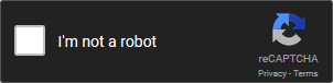 reCAPTCHA dark theme