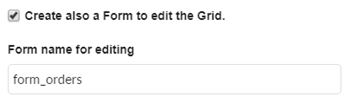 Pattern for creating a grid linked to a form