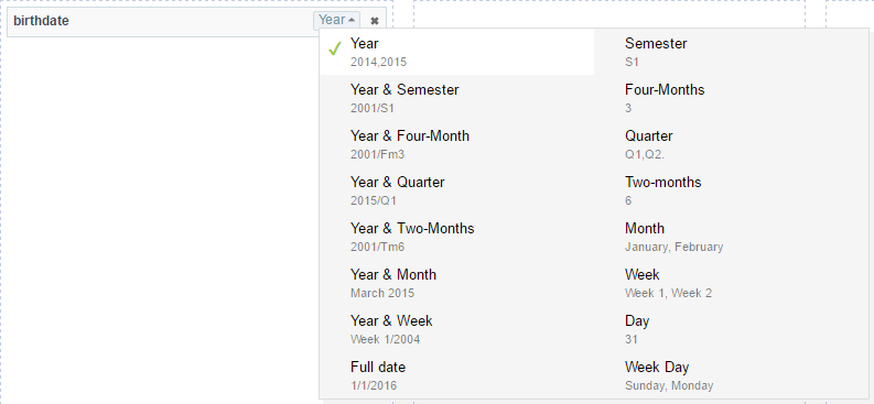 Preview ranges available in date and datetime field.