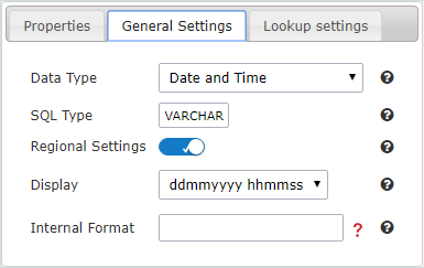 General setting of date fields