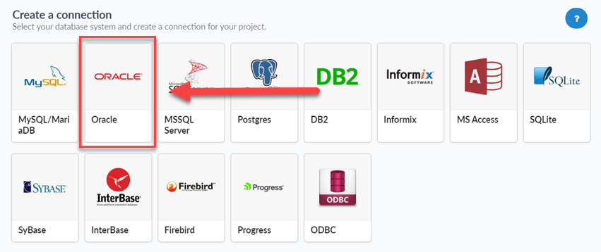 Selecting the Database connection