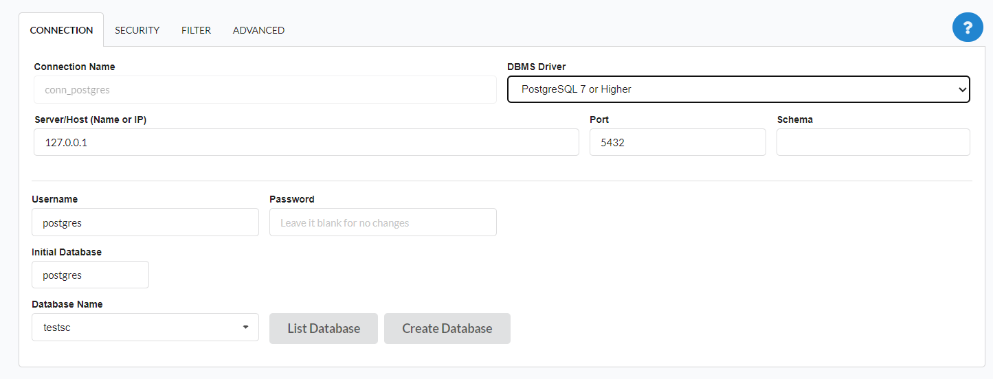 Connecting to the Database