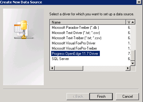 Accessing and Configuring the ODBC Data Source.