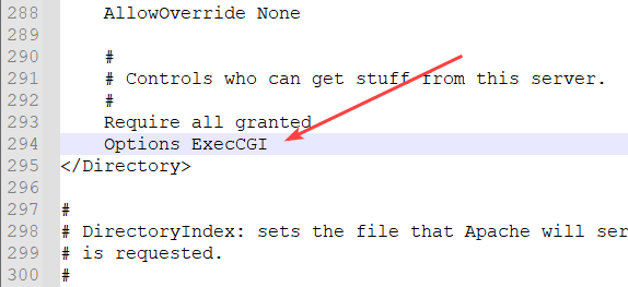 httpd fcgi configuration