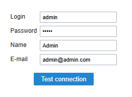 Register admin user