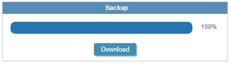 Backup Download Screen