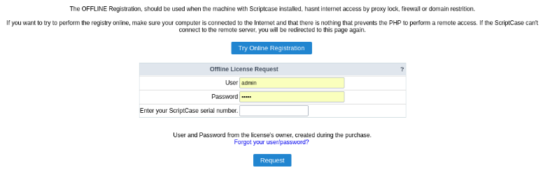 Offline - file request