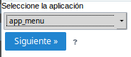 Select the desired application