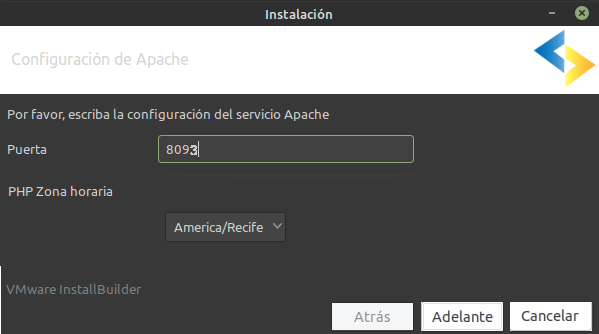 Configuración de Apache de la instalación