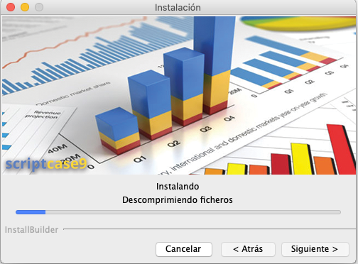 Progreso de la instalación