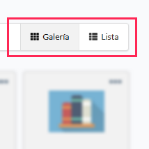 Botón de visualización de los proyectos