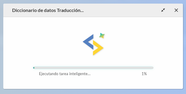 Pantalla de generación de la traducción automática