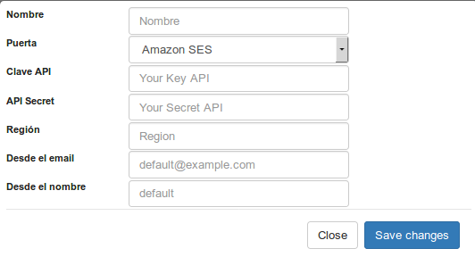 Sending Configuration