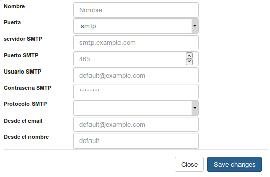 Sending Configuration
