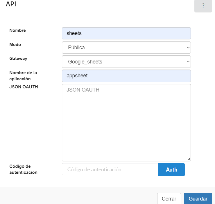 Google Sheets API