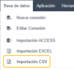 Acceso a la conversión de base de datos