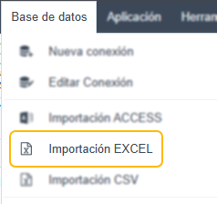 Acceso a la conversión de base de datos