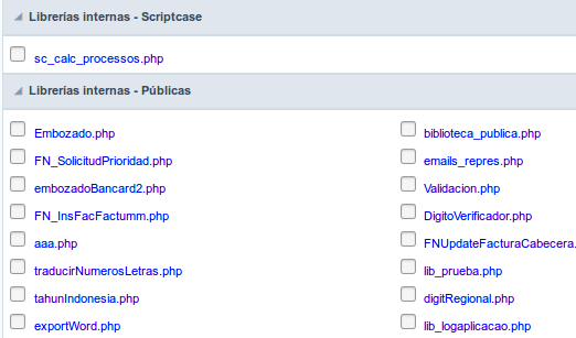 Internal Libraries managment Interface