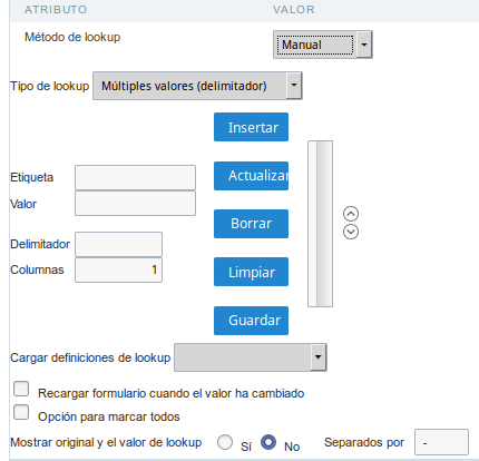 Manual Lookup Interface