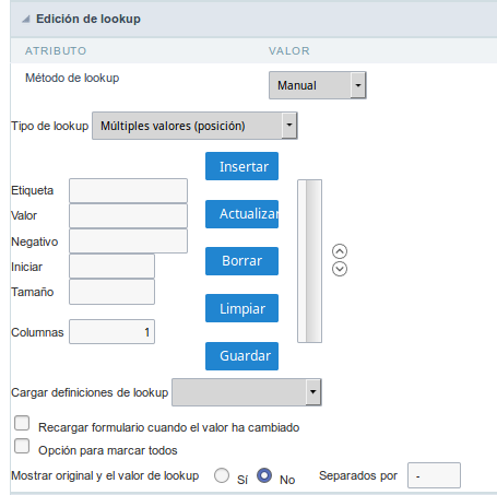 Manual Lookup Interface