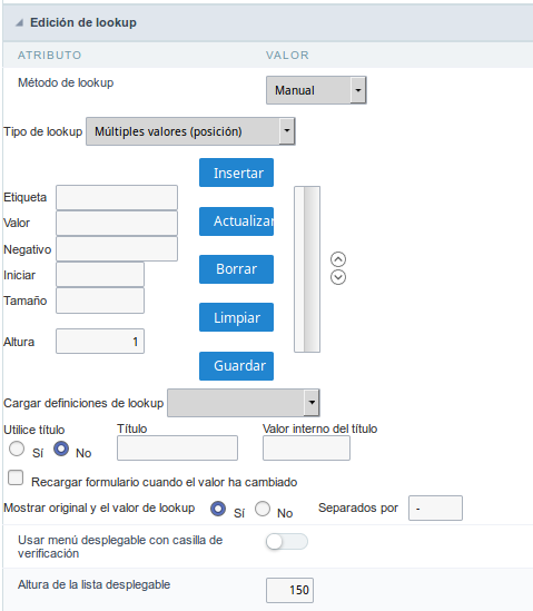 Manual Lookup Interface