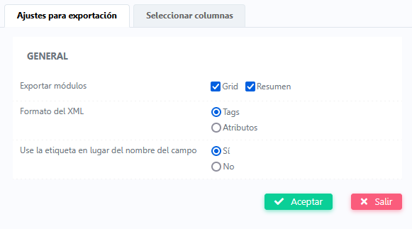 Ejemplo de configuración de XML para el usuario final