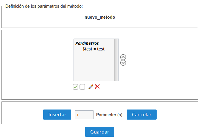 PHP method parameter managment Interface