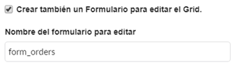 Patrón para crear una grid vinculada a un formulario