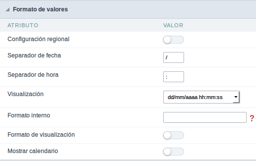 Datetime Field Format of Values with Regional Settings.