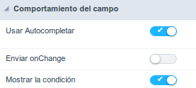 Integer Field Behavior Interface of the Search Configuration.