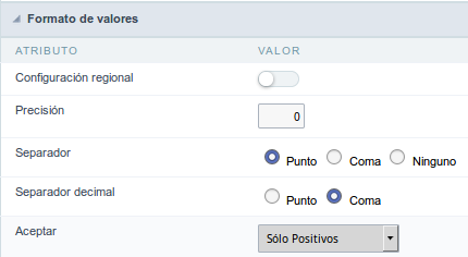 Percentage Field Format of Values with Regional Settings.