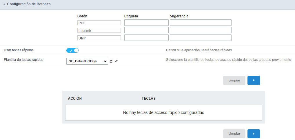 Grid Detail button label settings