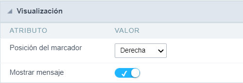 Marker placement configuration interface