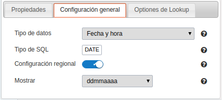 General setting of date fields