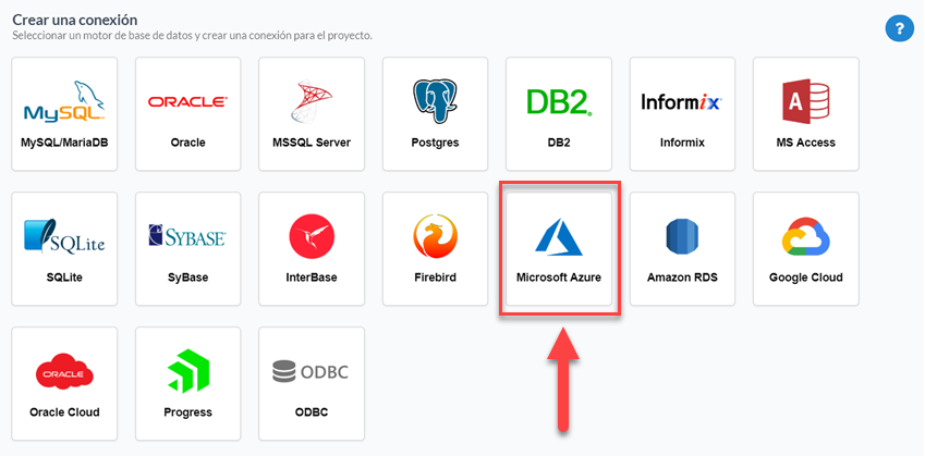 Selecting the database connection