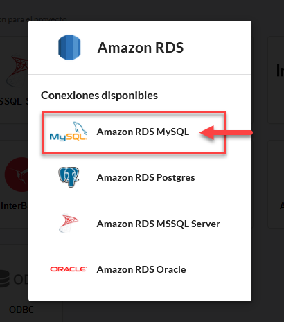 Seleccionar la base de datos