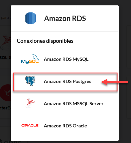 Seleccionar la base de datos